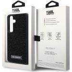 Carcasa Karl Lagerfeld Rhinestone Metal Logo compatibila cu Samsung Galaxy S24, Negru 9 - lerato.ro