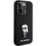 Carcasa Karl Lagerfeld Silicone Ikonik Metal Pin compatibila cu iPhone 15 Pro, Negru 5 - lerato.ro