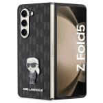 Carcasa piele Karl Lagerfeld Saffiano Monogram Ikonik Pin compatibila cu Samsung Galaxy Z Fold 5, Negru 3 - lerato.ro