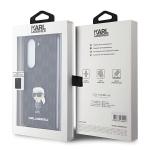 Carcasa piele Karl Lagerfeld Saffiano Monogram Ikonik Pin compatibila cu Samsung Galaxy Z Fold 5, Negru 8 - lerato.ro