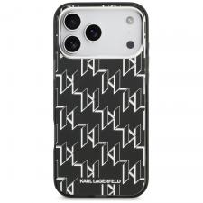 Carcasa Karl Lagerfeld IML KL Monogram cu MagSafe compatibila cu iPhone 17 Pro Max, Negru