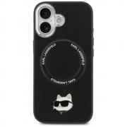 Carcasa Karl Lagerfeld Choupette Pin cu MagSafe compatibila cu iPhone 17, Negru