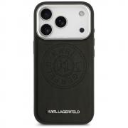 Carcasa Karl Lagerfeld Point & Metal Log cu MagSafe compatibila cu iPhone 17 Pro, Negru