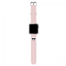 Karl Lagerfeld Style, Curea Karl Lagerfeld Silicone Choupette Head compatibila cu Apple Watch 42/44/45mm, Roz, lerato.ro