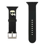 Curea Karl Lagerfeld Silicone Karl Head compatibila cu Apple Watch 38/40/41mm, Negru 3 - lerato.ro
