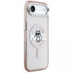 Carcasa Karl Lagerfeld IML Choupette Sketch Logo cu MagSafe compatibila cu iPhone 17 Air, Roz 5 - lerato.ro