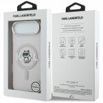 Carcasa Karl Lagerfeld IML Choupette Sketch Logo cu MagSafe compatibila cu iPhone 17 Air, Roz 9 - lerato.ro