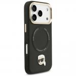 Carcasa Karl Lagerfeld Big Strap Karl Metal Logo cu MagSafe compatibila cu iPhone 17 Pro, Negru 5 - lerato.ro
