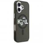 Carcasa Karl Lagerfeld IML Glitter Karl and Choupette Sketch Logo cu MagSafe compatibila cu iPhone 17, Negru 5 - lerato.ro
