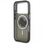Carcasa Karl Lagerfeld IML Glitter Karl and Choupette Sketch Logo cu MagSafe compatibila cu iPhone 17 Pro, Negru 8 - lerato.ro