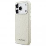 Carcasa Karl Lagerfeld FW Stamped Karl cu MagSafe compatibila cu iPhone 17 Pro, Bej 3 - lerato.ro