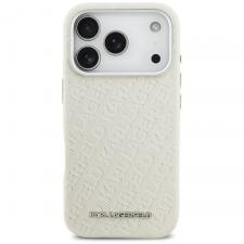 Carcasa Karl Lagerfeld FW Stamped Karl cu MagSafe compatibila cu iPhone 17 Pro, Bej