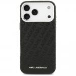 Carcasa Karl Lagerfeld FW Stamped Karl cu MagSafe compatibila cu iPhone 17 Pro Max, Negru 2 - lerato.ro