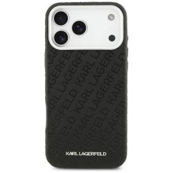 Carcasa Karl Lagerfeld FW Stamped Karl cu MagSafe compatibila cu iPhone 17 Pro Max, Negru