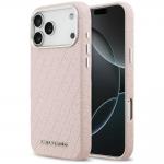 Carcasa Karl Lagerfeld FW Stamped Karl cu MagSafe compatibila cu iPhone 17 Pro Max, Roz 4 - lerato.ro