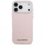 Carcasa Karl Lagerfeld FW Stamped Karl cu MagSafe compatibila cu iPhone 17 Pro Max, Roz 2 - lerato.ro