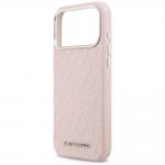 Carcasa Karl Lagerfeld FW Stamped Karl cu MagSafe compatibila cu iPhone 17 Pro Max, Roz 7 - lerato.ro