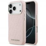 Carcasa Karl Lagerfeld FW Stamped Karl cu MagSafe compatibila cu iPhone 17 Pro, Roz 4 - lerato.ro