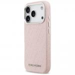 Carcasa Karl Lagerfeld FW Stamped Karl cu MagSafe compatibila cu iPhone 17 Pro, Roz 3 - lerato.ro