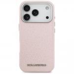Carcasa Karl Lagerfeld FW Stamped Karl cu MagSafe compatibila cu iPhone 17 Pro, Roz 2 - lerato.ro