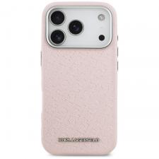 Carcasa Karl Lagerfeld FW Stamped Karl cu MagSafe compatibila cu iPhone 17 Pro, Roz