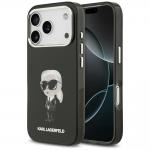 Carcasa Karl Lagerfeld IML Aquarelle Karl Logo cu MagSafe compatibila cu iPhone 17 Pro, Negru 4 - lerato.ro