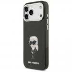 Carcasa Karl Lagerfeld IML Aquarelle Karl Logo cu MagSafe compatibila cu iPhone 17 Pro Max, Negru 3 - lerato.ro