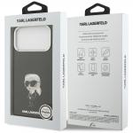 Carcasa Karl Lagerfeld IML Aquarelle Karl Logo cu MagSafe compatibila cu iPhone 17 Pro Max, Negru 9 - lerato.ro