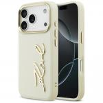 Carcasa Karl Lagerfeld Karl Script Logo compatibila cu iPhone 17 Pro, Bej 4 - lerato.ro