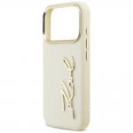 Carcasa Karl Lagerfeld Karl Script Logo compatibila cu iPhone 17 Pro, Bej 7 - lerato.ro