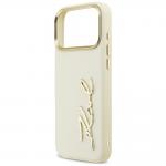 Carcasa Karl Lagerfeld Karl Script Logo compatibila cu iPhone 17 Pro Max, Bej 7 - lerato.ro