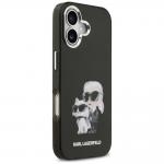 Carcasa Karl Lagerfeld IML Aquarelle Karl and Choupette Logo cu MagSafe compatibila cu iPhone 17, Negru 5 - lerato.ro