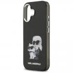 Carcasa Karl Lagerfeld IML Aquarelle Karl and Choupette Logo cu MagSafe compatibila cu iPhone 17, Negru 8 - lerato.ro