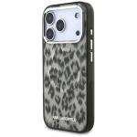 Carcasa Karl Lagerfeld IML Leopard Pattern cu MagSafe compatibila cu iPhone 17 Pro, Maro 3 - lerato.ro