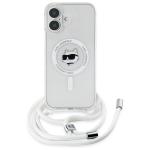 Carcasa Karl Lagerfeld IML Choupette Head and Cord cu MagSafe compatibila cu iPhone 16, Transparent 3 - lerato.ro