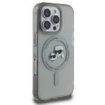 Carcasa Karl Lagerfeld IML Metal Karl and Choupette Head cu MagSafe compatibila cu iPhone 16 Pro, Negru 5 - lerato.ro