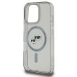 Carcasa Karl Lagerfeld IML Metal Karl and Choupette Head cu MagSafe compatibila cu iPhone 16 Pro, Negru 7 - lerato.ro