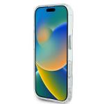 Carcasa Karl Lagerfeld IML Metal Karl and Choupette Head cu MagSafe compatibila cu iPhone 16 Plus, Alb 6 - lerato.ro