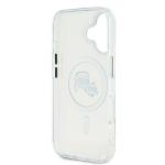 Carcasa Karl Lagerfeld IML Metal Karl and Choupette Head cu MagSafe compatibila cu iPhone 16, Alb 8 - lerato.ro