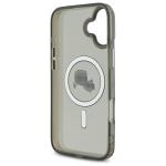 Carcasa Karl Lagerfeld IML Metal Karl and Choupette Head cu MagSafe compatibila cu iPhone 16, Negru 8 - lerato.ro
