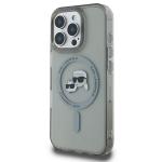 Carcasa Karl Lagerfeld IML Metal Karl and Choupette Head cu MagSafe compatibila cu iPhone 16 Pro Max, Negru 3 - lerato.ro