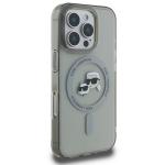 Carcasa Karl Lagerfeld IML Metal Karl and Choupette Head cu MagSafe compatibila cu iPhone 16 Pro Max, Negru 5 - lerato.ro