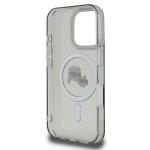 Carcasa Karl Lagerfeld IML Metal Karl and Choupette Head cu MagSafe compatibila cu iPhone 16 Pro Max, Negru 8 - lerato.ro