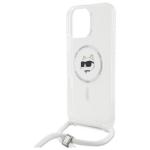 Carcasa Karl Lagerfeld IML Choupette Head and Cord cu MagSafe compatibila cu iPhone 16 Pro Max, Transparent 6 - lerato.ro