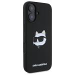 Carcasa Karl Lagerfeld Silicone Choupette Head Print cu MagSafe compatibila cu iPhone 16, Negru 5 - lerato.ro