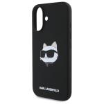 Carcasa Karl Lagerfeld Silicone Choupette Head Print cu MagSafe compatibila cu iPhone 16, Negru 7 - lerato.ro
