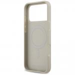 Carcasa Karl Lagerfeld Grained Pattern Logo cu MagSafe compatibila cu iPhone 17 Pro Max, Gri 8 - lerato.ro