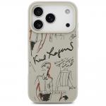 Carcasa Karl Lagerfeld Grained Pattern Logo cu MagSafe compatibila cu iPhone 17 Pro, Gri 2 - lerato.ro