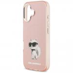 Carcasa Karl Lagerfeld IML Aquarelle Choupette Logo cu MagSafe compatibila cu iPhone 17, Roz 7 - lerato.ro