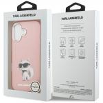 Carcasa Karl Lagerfeld IML Aquarelle Choupette Logo cu MagSafe compatibila cu iPhone 17, Roz 9 - lerato.ro